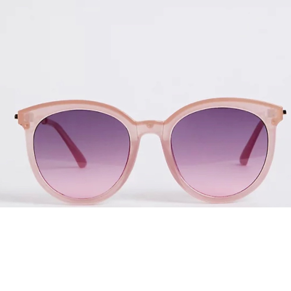 🆕 Pink With Smoke Lens Round Cat Eye Sunglasses NWT Torrid New!
